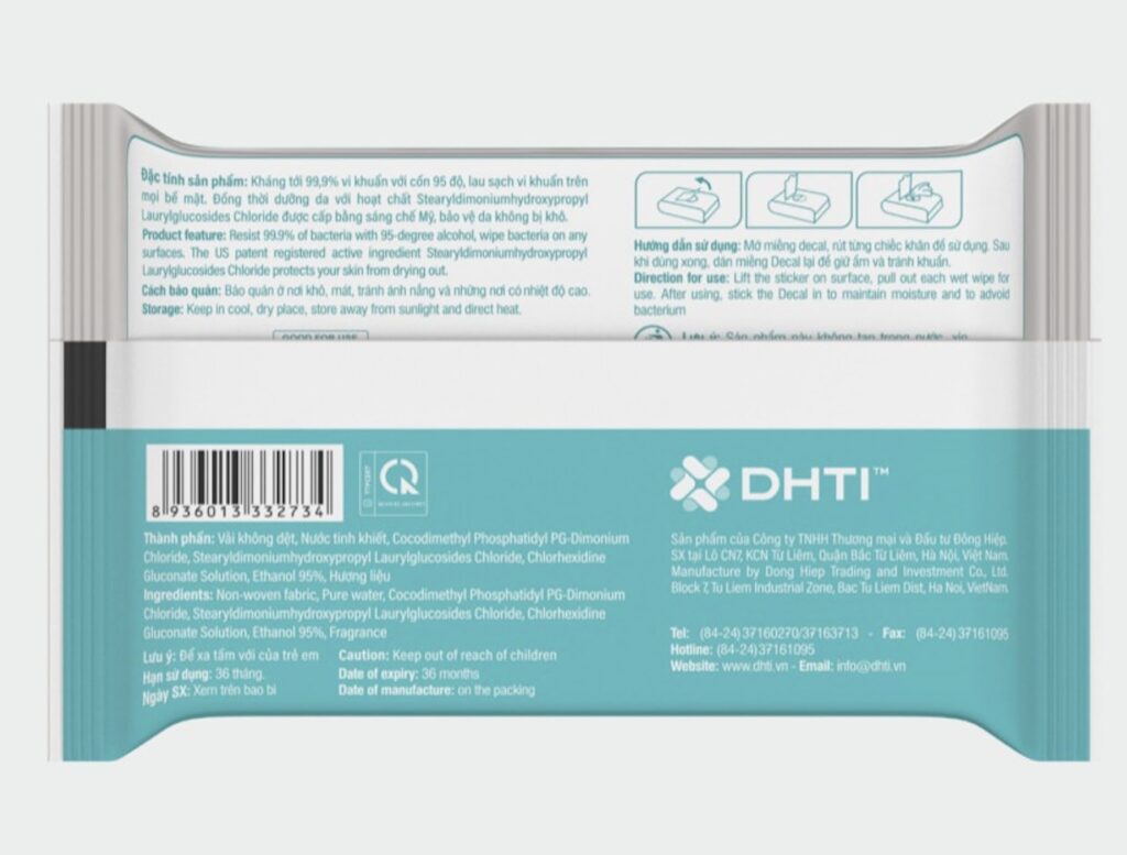 antibacterial alcohol wet wipes