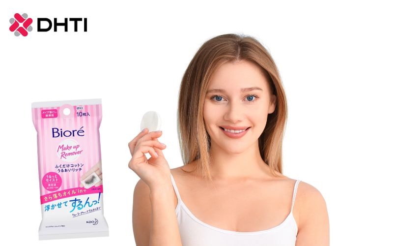 Khăn tẩy trang Biore Cleansing Cotton Rich Moisture